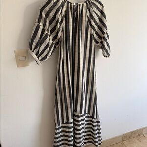 Striped Black and White Dress